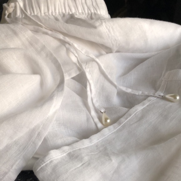 JOIE (XL) Linen blend slits front & back Boho skirt - Picture 6 of 15